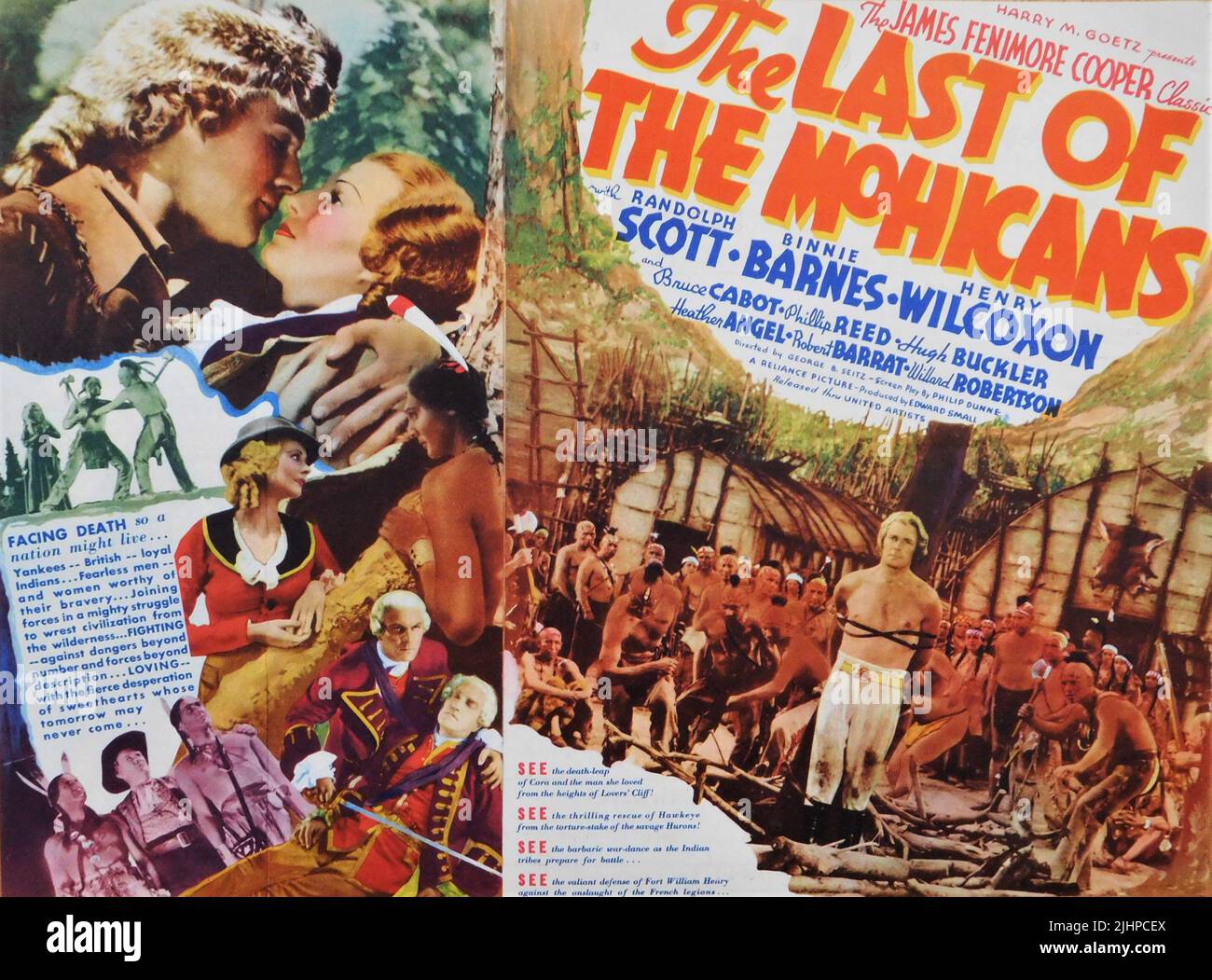 RANDOLPH SCOTT as Hawkeye BINNIE BARNES HENRY WILCOXON HEATHER ANGEL ...