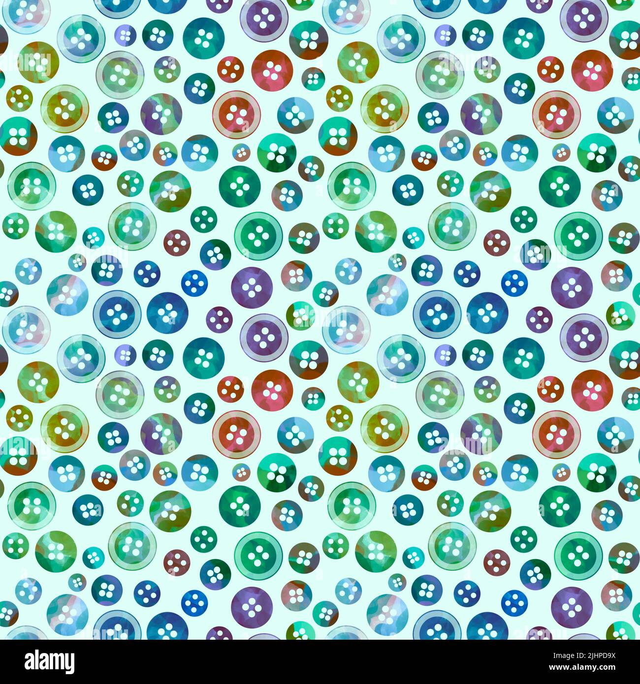 Hobbies seamless plastic buttons pattern for fabrics and wrapping paper ...
