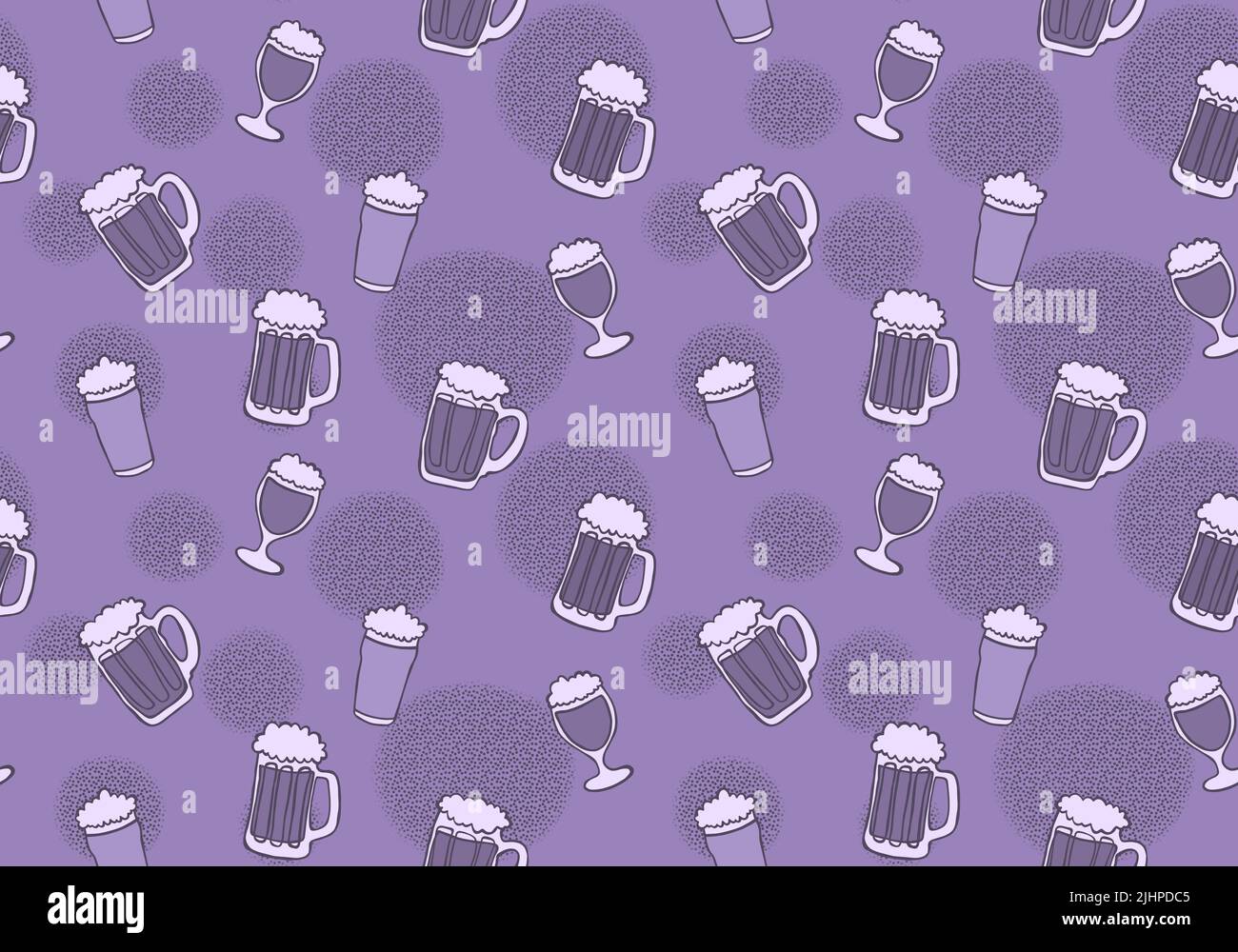 Beer seamless octoberfest pattern for wrapping paper and menu and ...