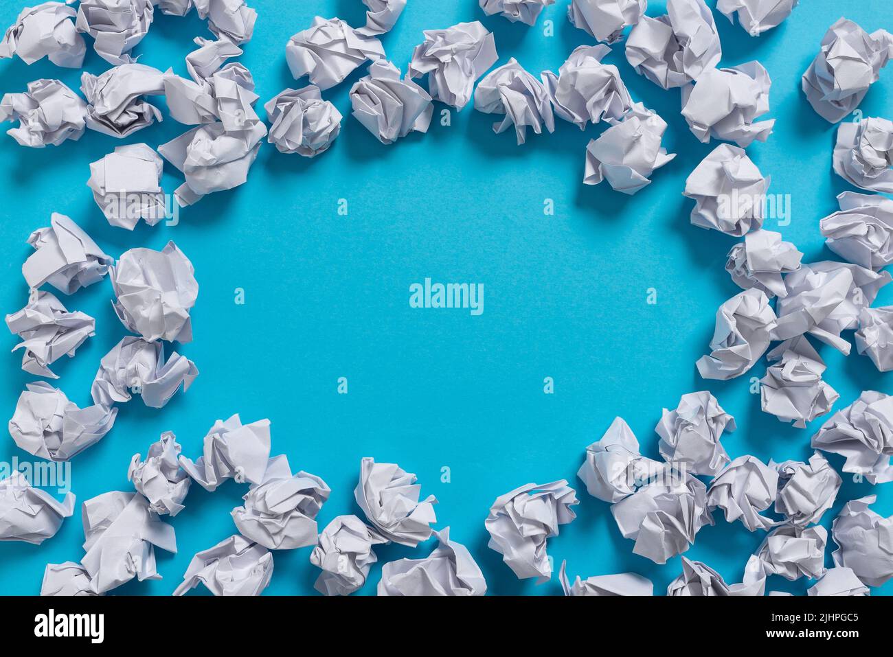 Paper Wraps Placed Around Important Information. Wrinkled Notes