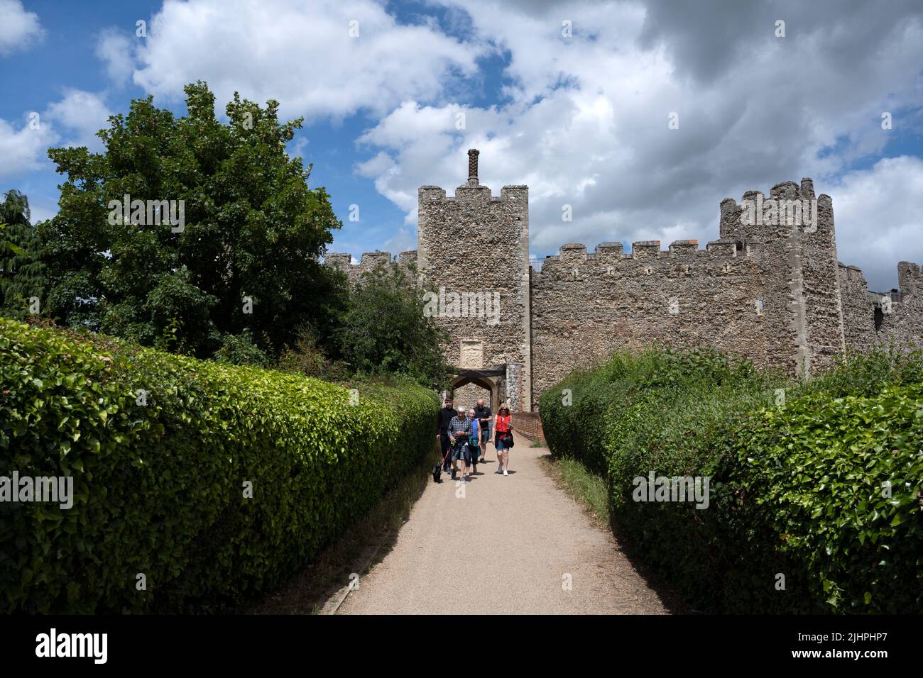 Framlingham castle Suffolk UK Stock Photo