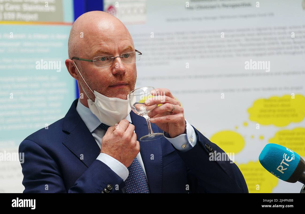 Health Minister Stephen Donnelly speaking at the launch of Slaintecare Integration Fund End of