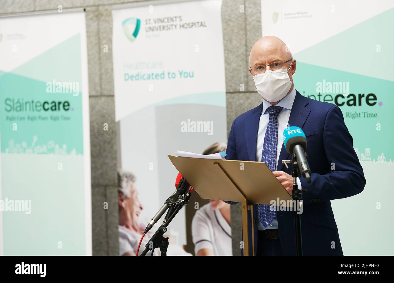 Health Minister Stephen Donnelly speaking at the launch of Slaintecare Integration Fund End of