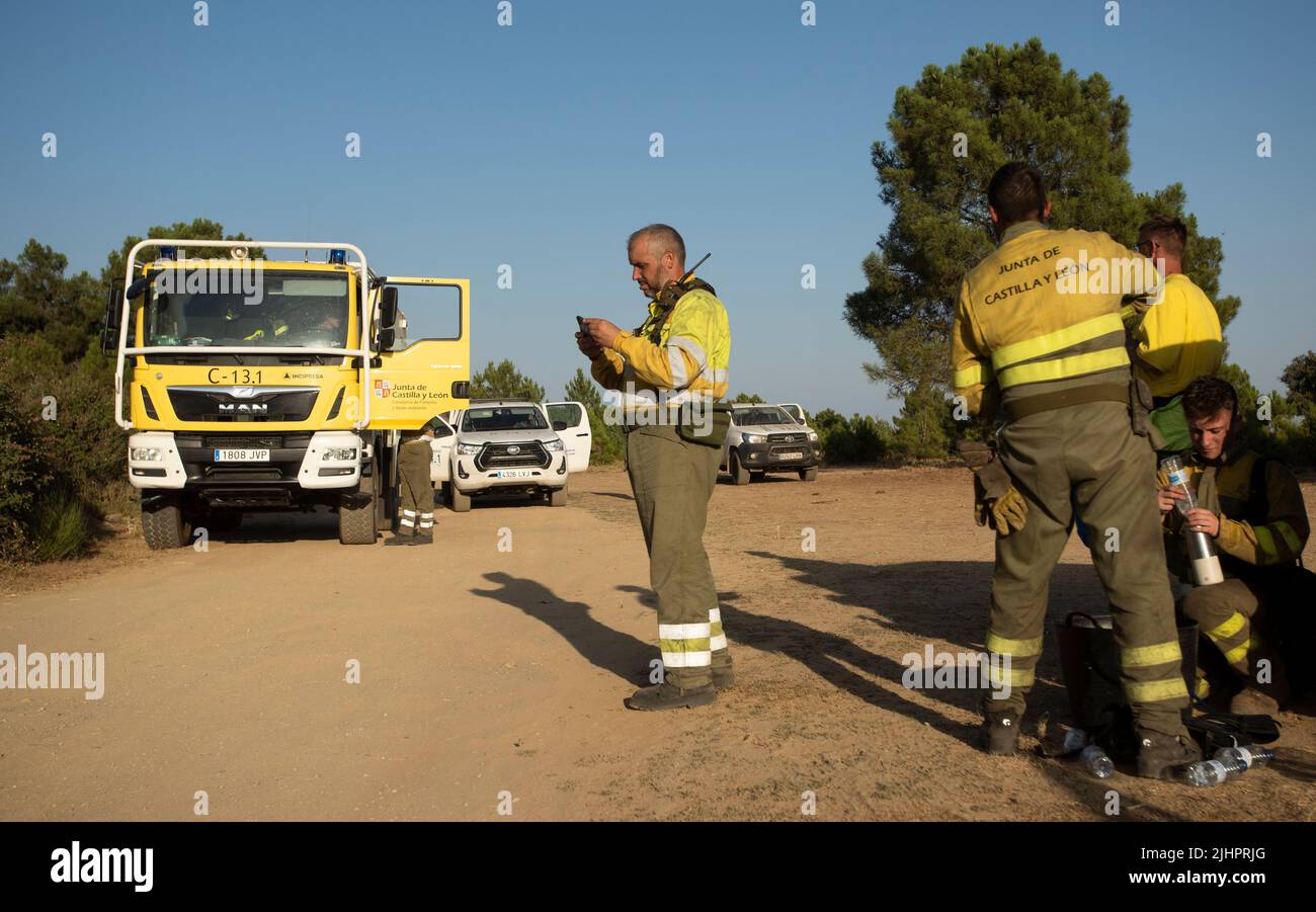 Spain Ávila Cebreros Wave of fires in Spain As a consequence of