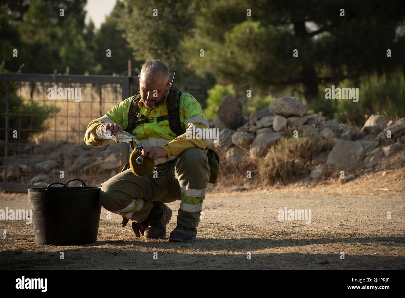 Spain Ávila Cebreros Wave of fires in Spain As a consequence of
