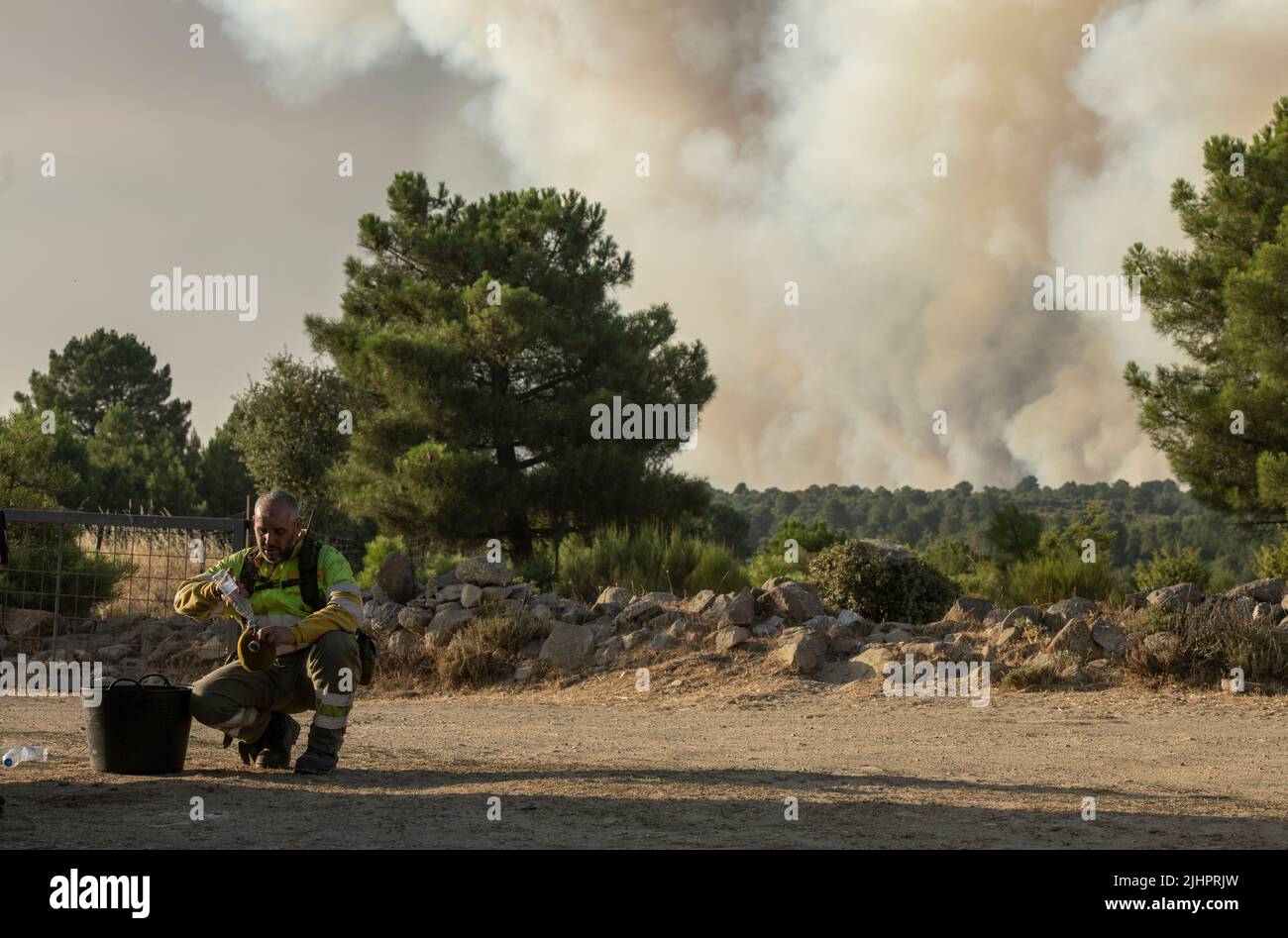 Spain Ávila Cebreros Wave of fires in Spain As a consequence of