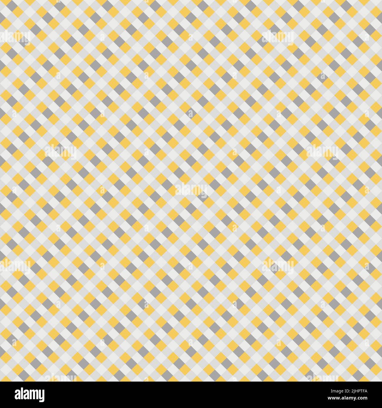 Gingham Check Pattern In Pink Peach Orange Yellow White Seamless