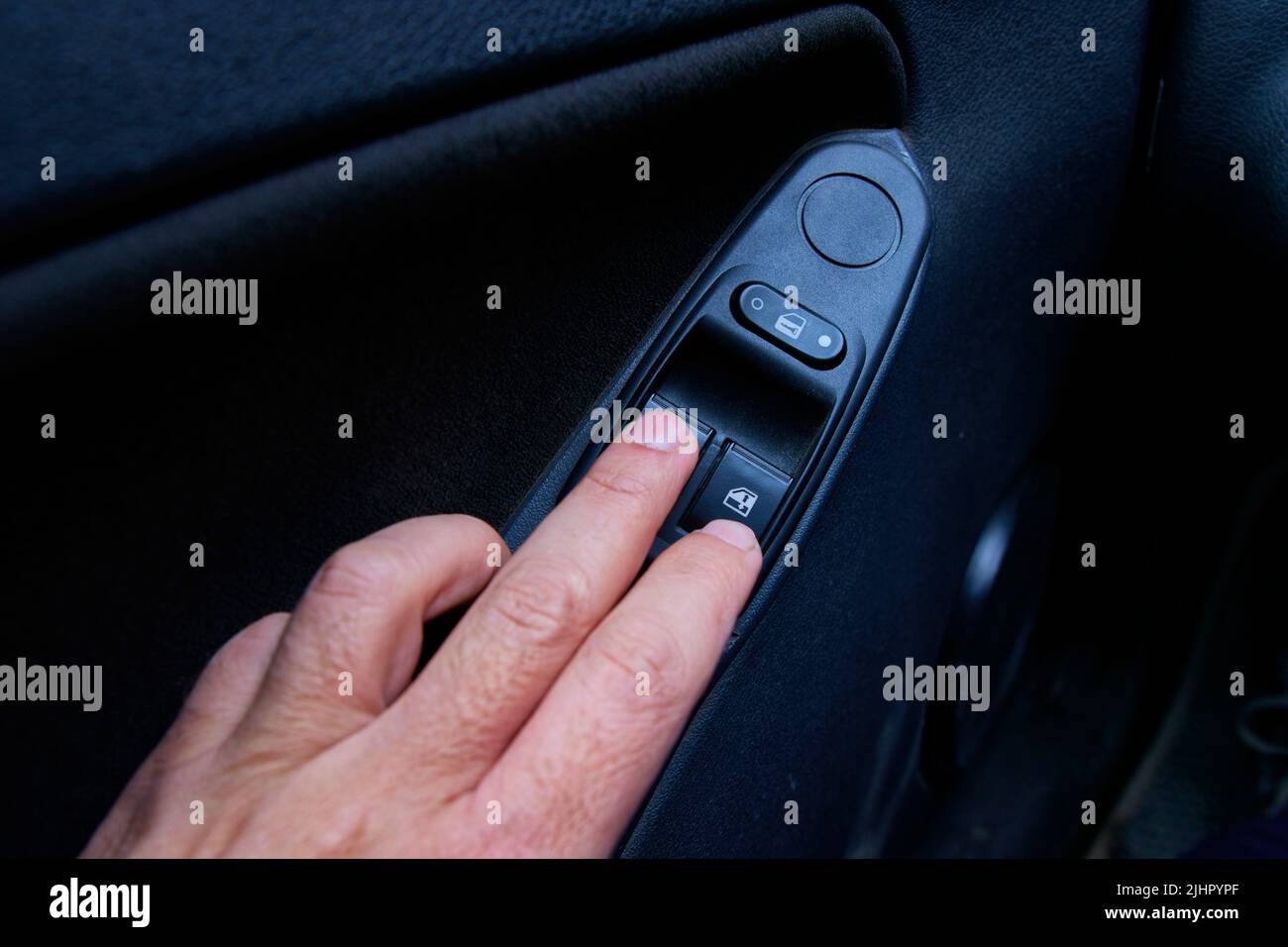 control unit for electric windows of the car Stock Photo Alamy