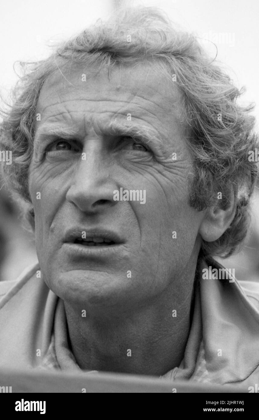 The former French tennis player and coach Jean-Paul Loth, in the stands of the French Open (Roland Garros tournament). 1980s (exact date unknown) Stock Photo