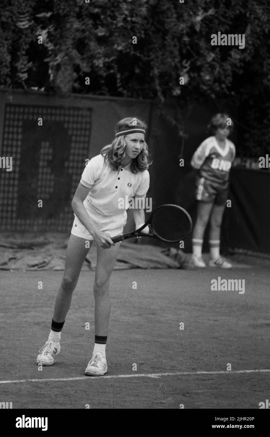 Steffi graf tennis player Black and White Stock Photos & Images - Alamy