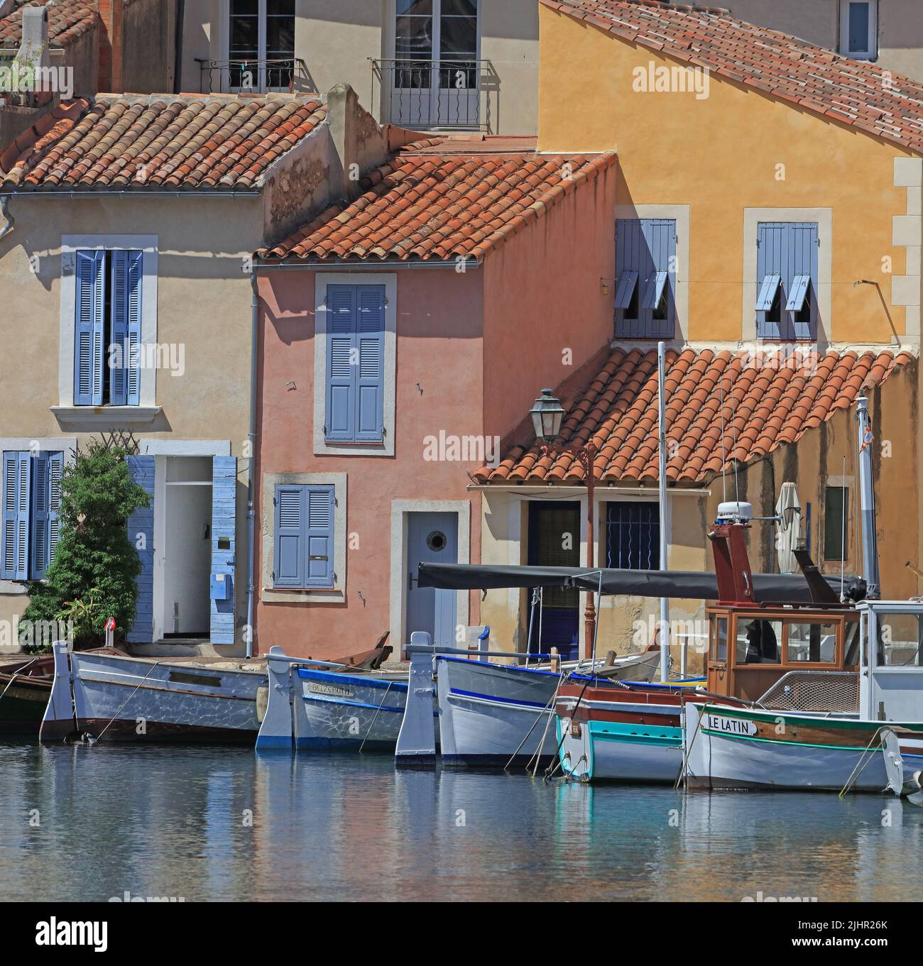 France, Bouches-du-Rhône (13) Martigues, quartier de l'Ile, Le Miroir aux Oiseaux / France, Bouches-du-Rhône Martigues, Ile district, Le Miroir aux Oiseaux Stock Photo