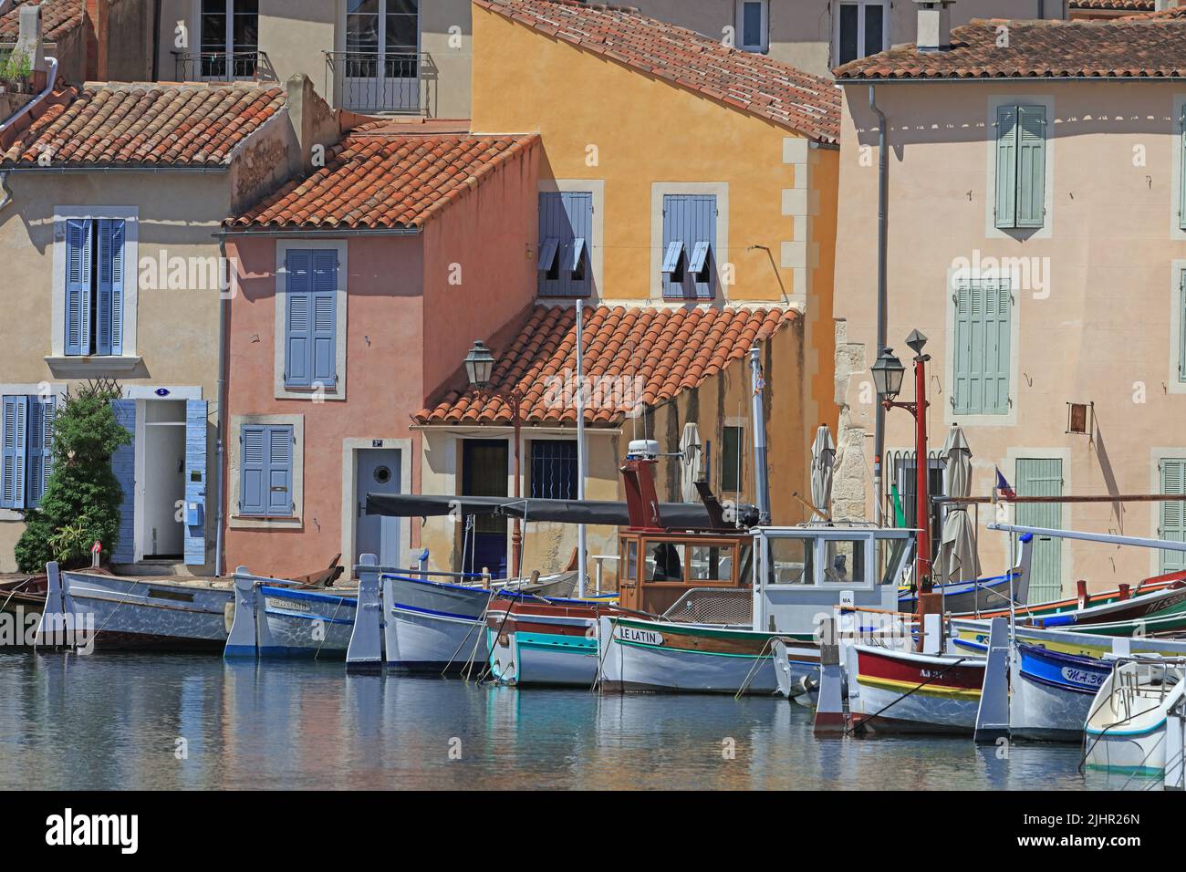 France, Bouches-du-Rhône (13) Martigues, quartier de l'Ile, Le Miroir aux Oiseaux / France, Bouches-du-Rhône Martigues, Ile district, Le Miroir aux Oiseaux Stock Photo