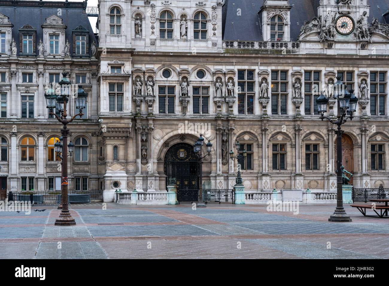 France, Ile de France region, Paris, 4th arrondissement, place de l'hotel de ville, metro exit Stock Photo