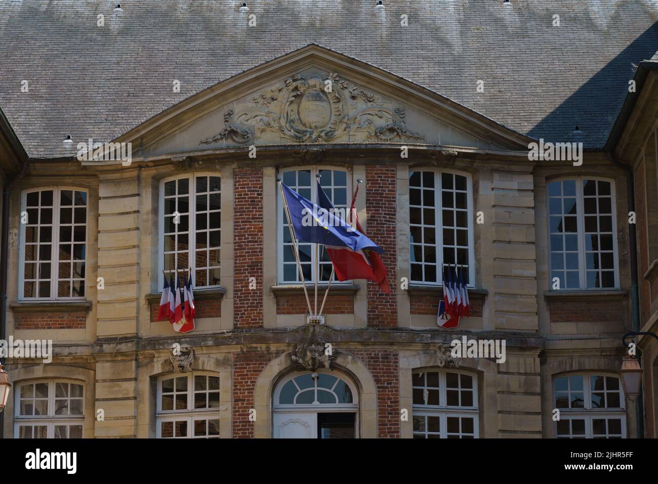 France, Normandie region (Normandy), Calvados, Pont l'Evêque, Pays d'Auge, private mansion, Stock Photo