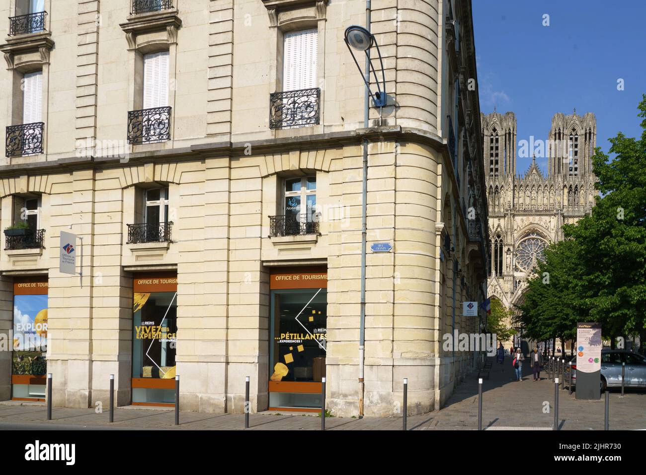 France, Region Grand Est, Marne, Reims, rue Chanzy, corner rue