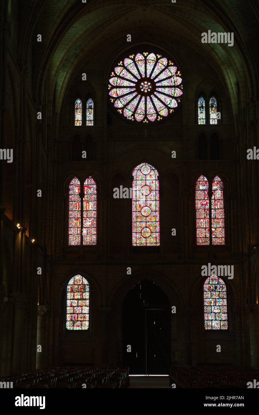 France, Region Grand Est, Marne, Reims, basilica SaintRemi, interior