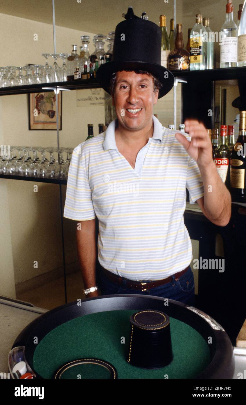 Stéphane Collaro, at home in Paris in 1980. Stock Photo