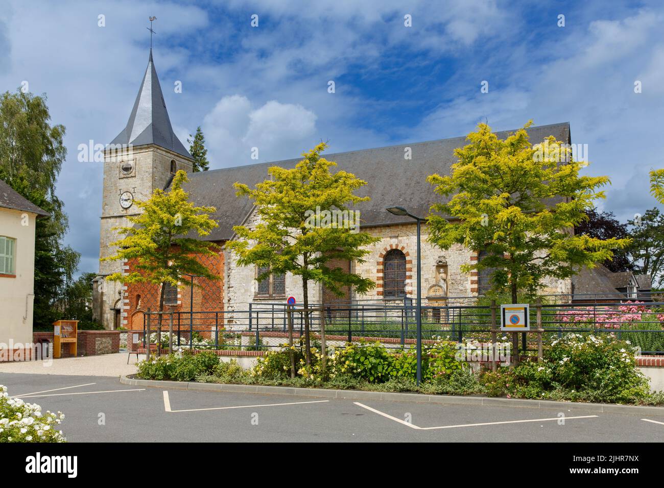 France, Normandy region, Seine-Maritime, Terroir de Caux, Saint-Victor l'Abbaye, Stock Photo