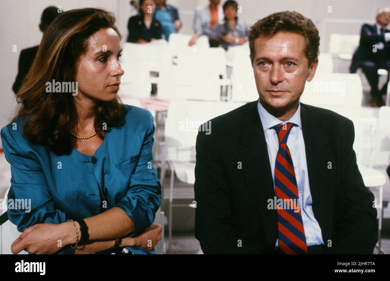 Dominique Baudis attending the political TV show 