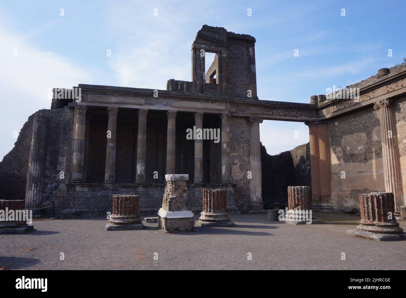 Ruins of Basilica, Pompeii Stock Photo - Alamy