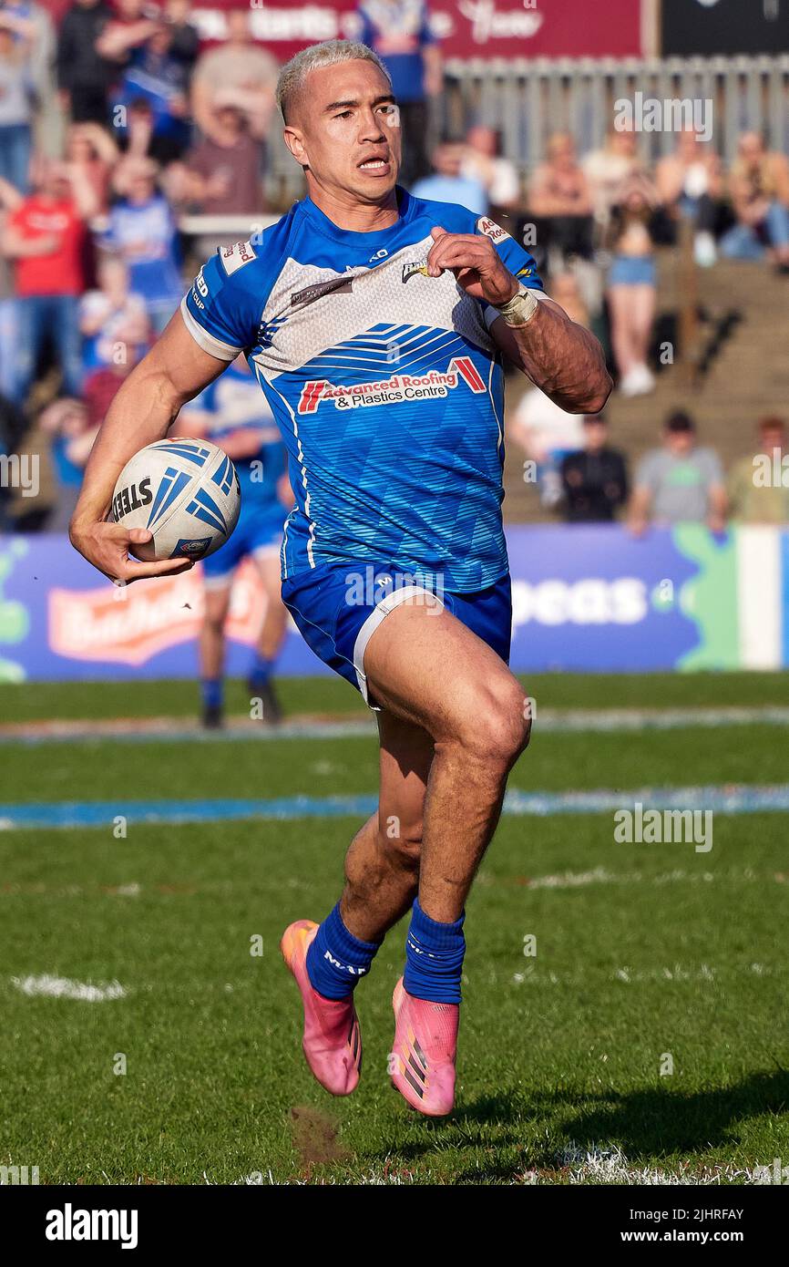 Tee Ritson, rugby league winger who plays for the Barrow Raiders Stock Photo