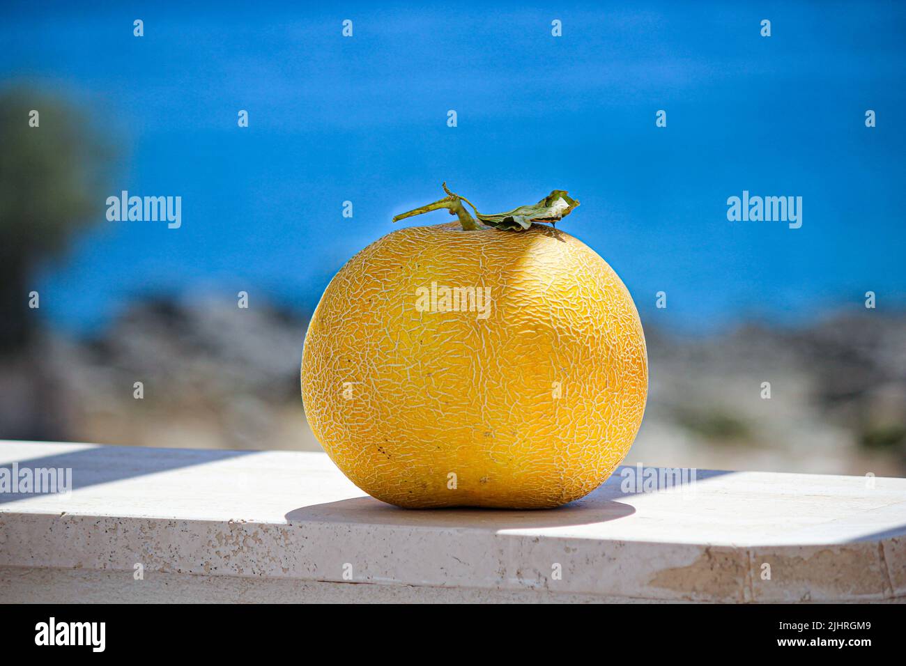 Melon with a view in Salento Stock Photo
