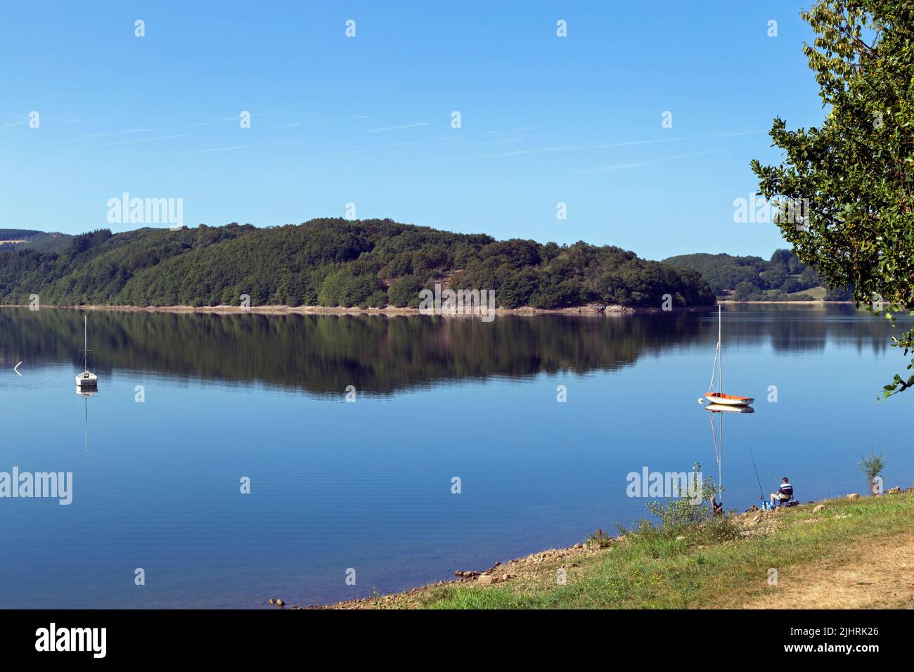 Laouzas Lake. Nages, Occitanie, France Stock Photo