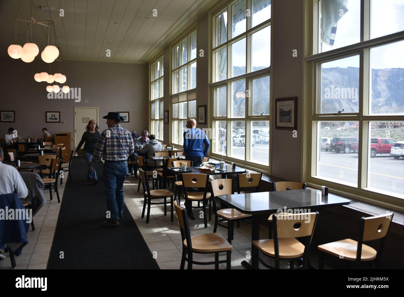 Mammoth hot springs terrace grill hires stock photography and images