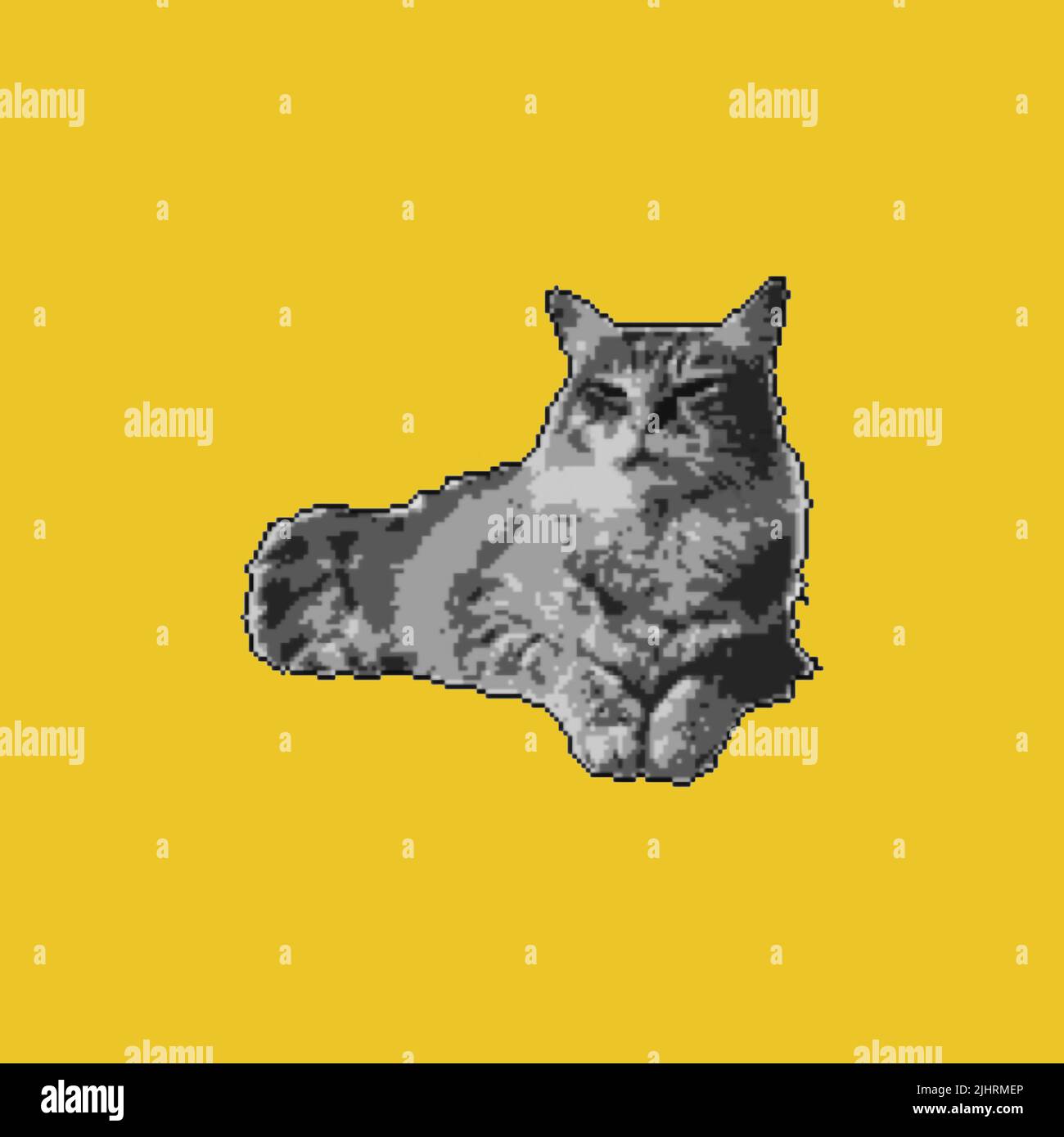 Cat pixel hi-res stock photography and images - Alamy