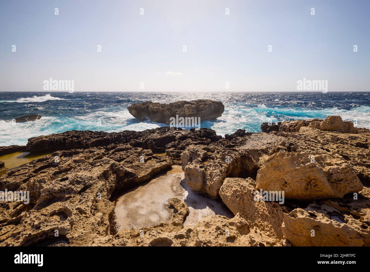 beautiful landscape with a rocky sea shore Stock Photo - Alamy