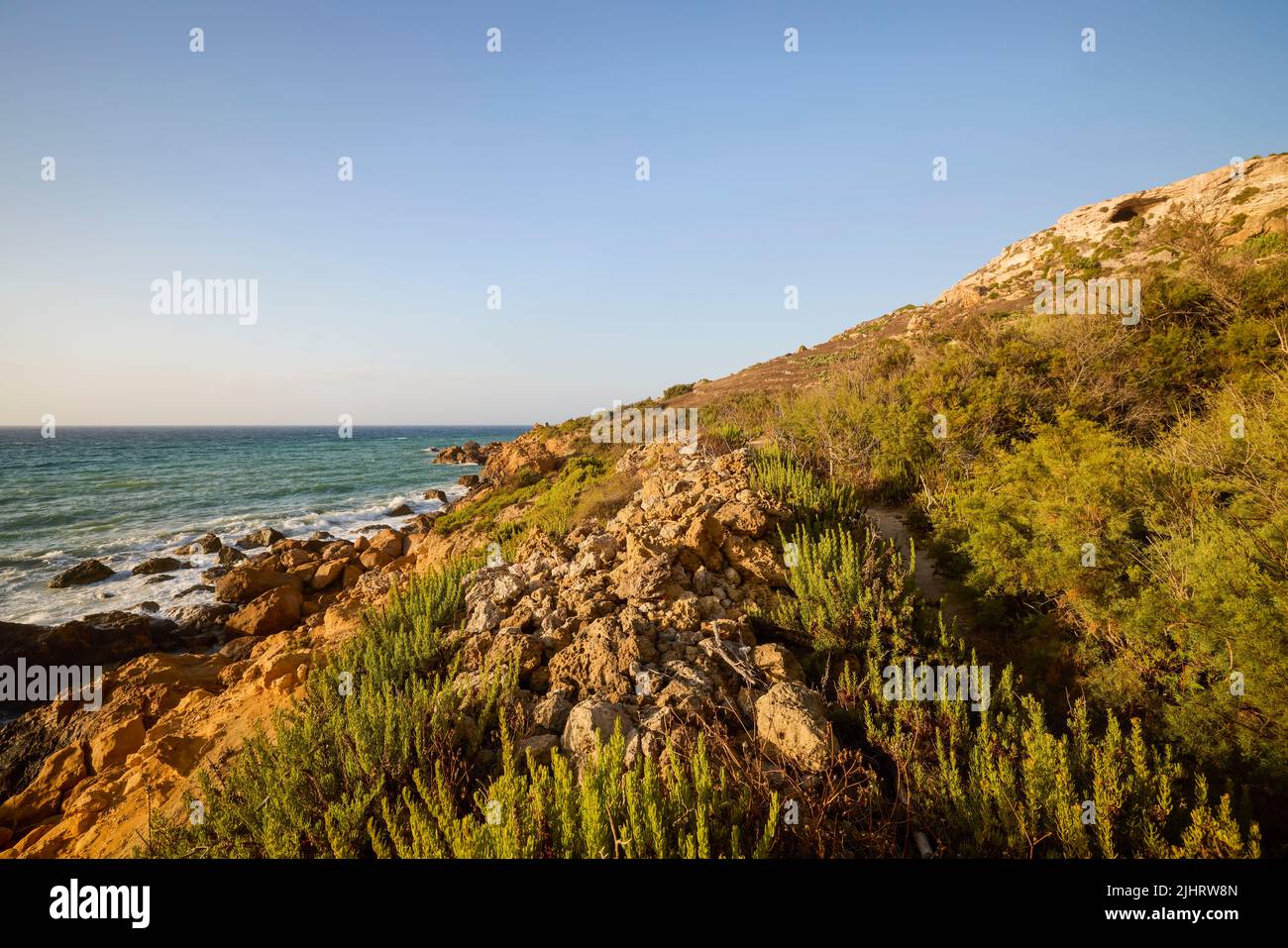 beautiful landscape with a rocky sea shore Stock Photo - Alamy