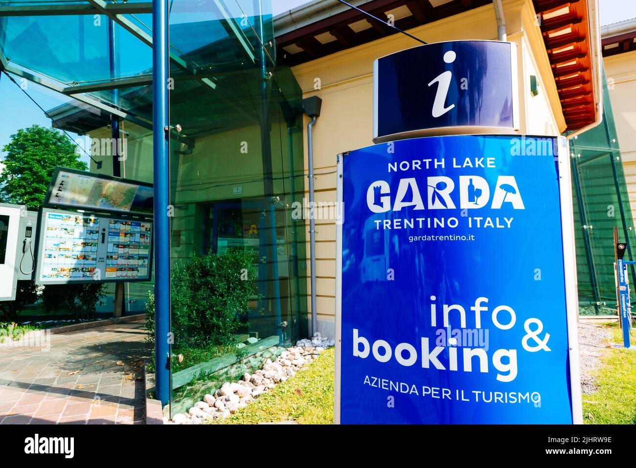 Tourist office. Riva del Garda, province of Trento,Trentino, Trentino-Alto Adige,Südtirol, Italy, Europe Stock Photo