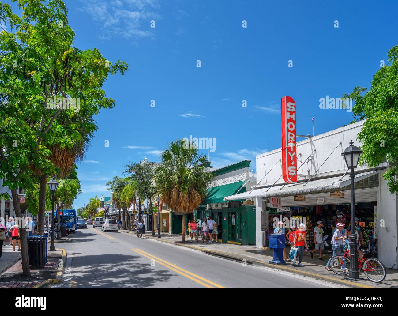 Duval Street, Key West, Florida Keys, Florida, USA Stock Photo
