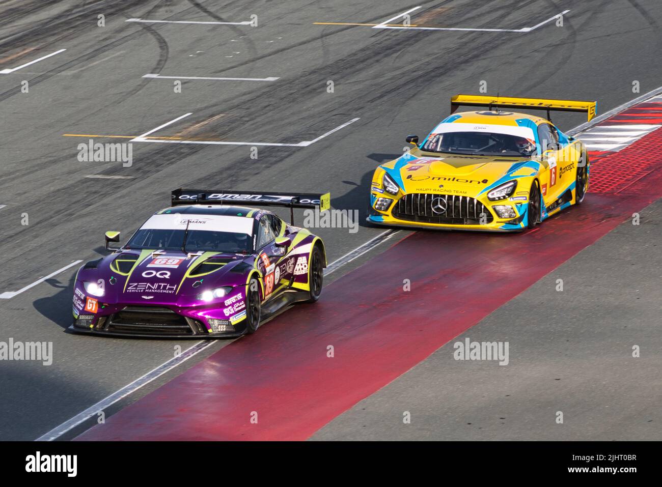 A motorsport at the Dubai Autodrome, Dubai, UAE Stock Photo Alamy
