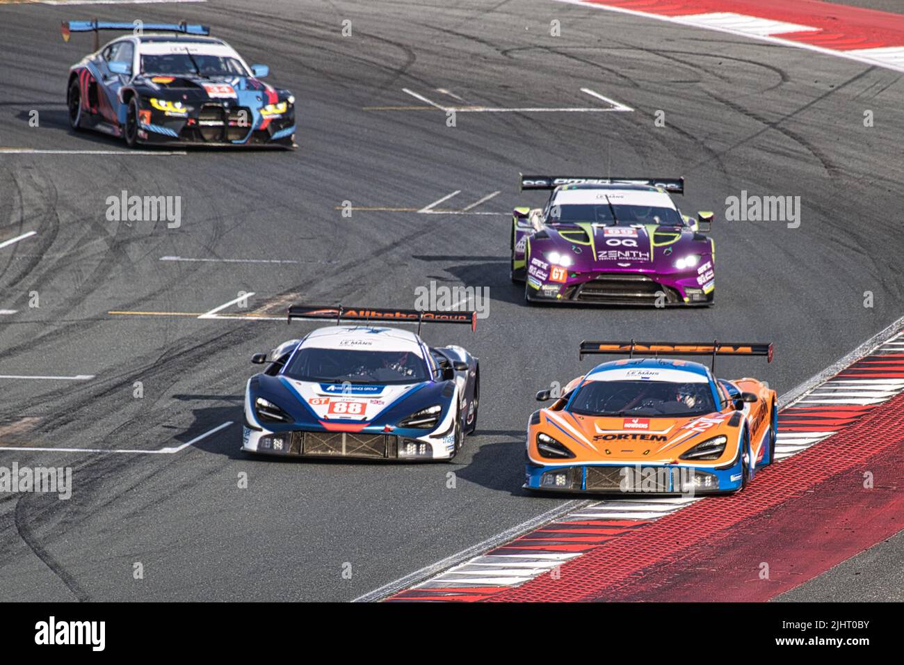 A motorsport at the Dubai Autodrome, Dubai, UAE Stock Photo Alamy