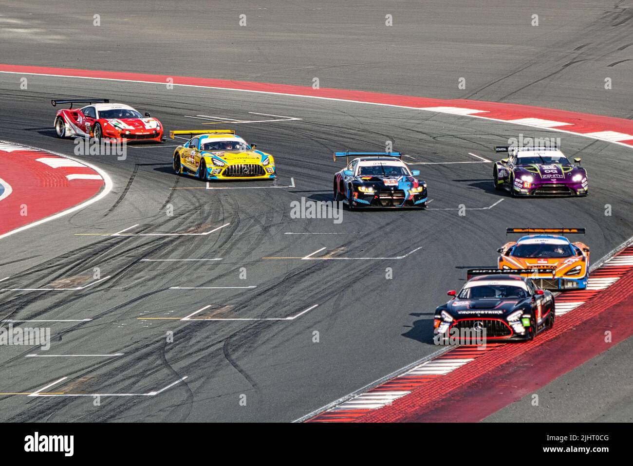 A motorsport at the Dubai Autodrome, Dubai, UAE Stock Photo Alamy