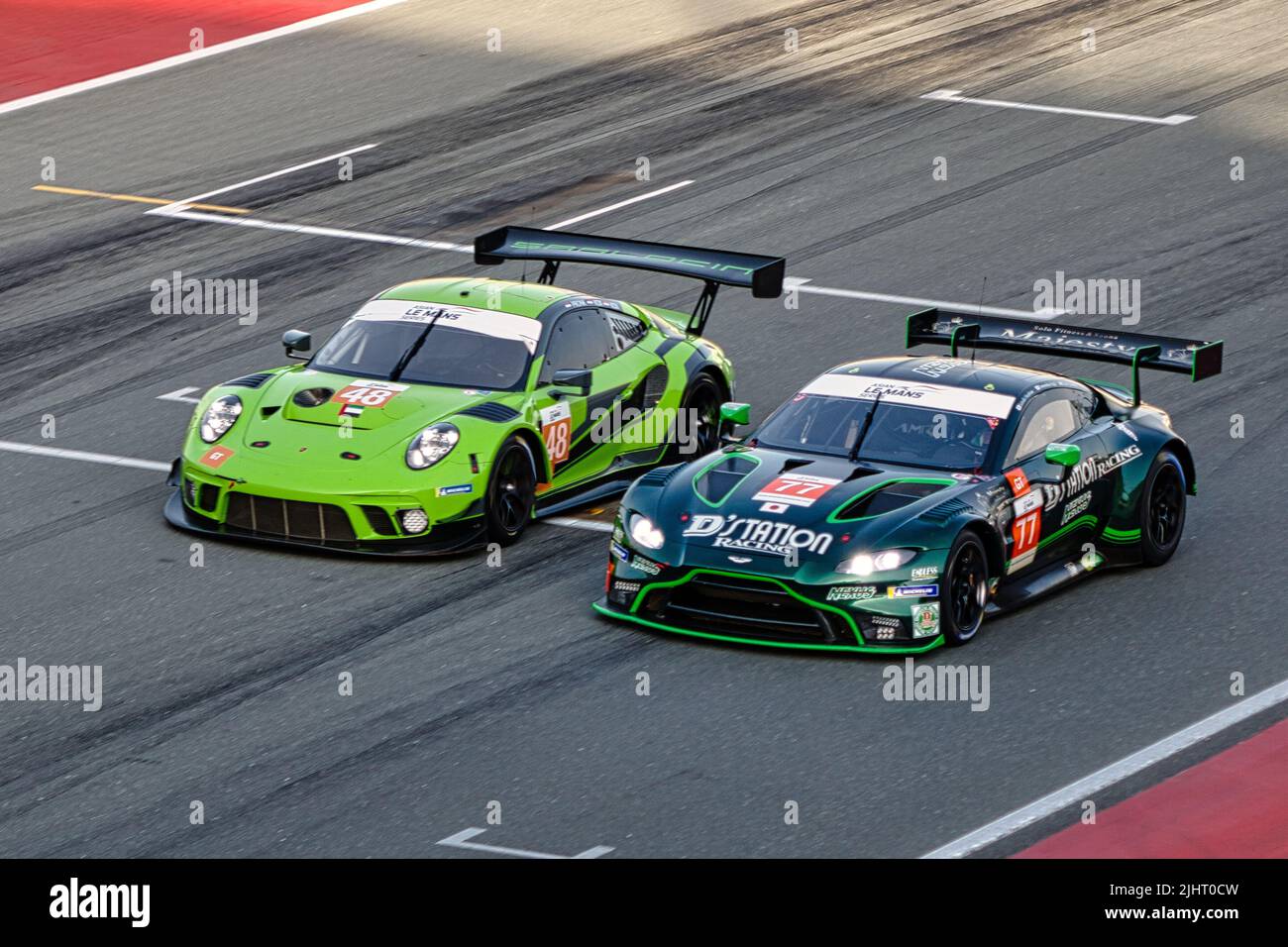 A motorsport at the Dubai Autodrome, Dubai, UAE Stock Photo Alamy