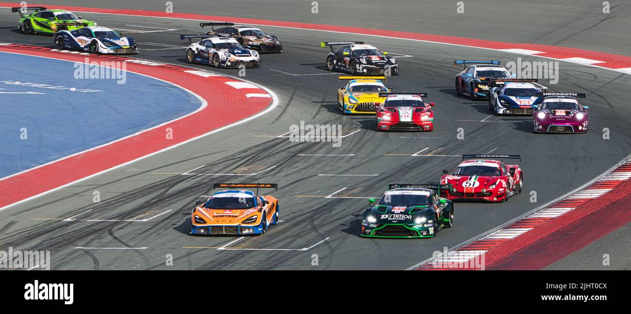 A motorsport at the Dubai Autodrome, Dubai, UAE Stock Photo Alamy