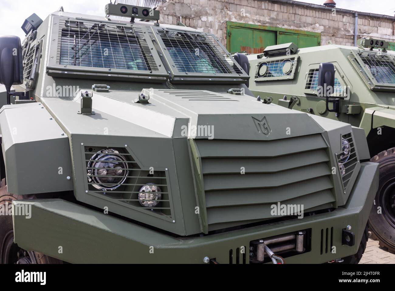 One of the 11 new Italianmade MLS SHIELD armoured vehicles that will be delivered to the