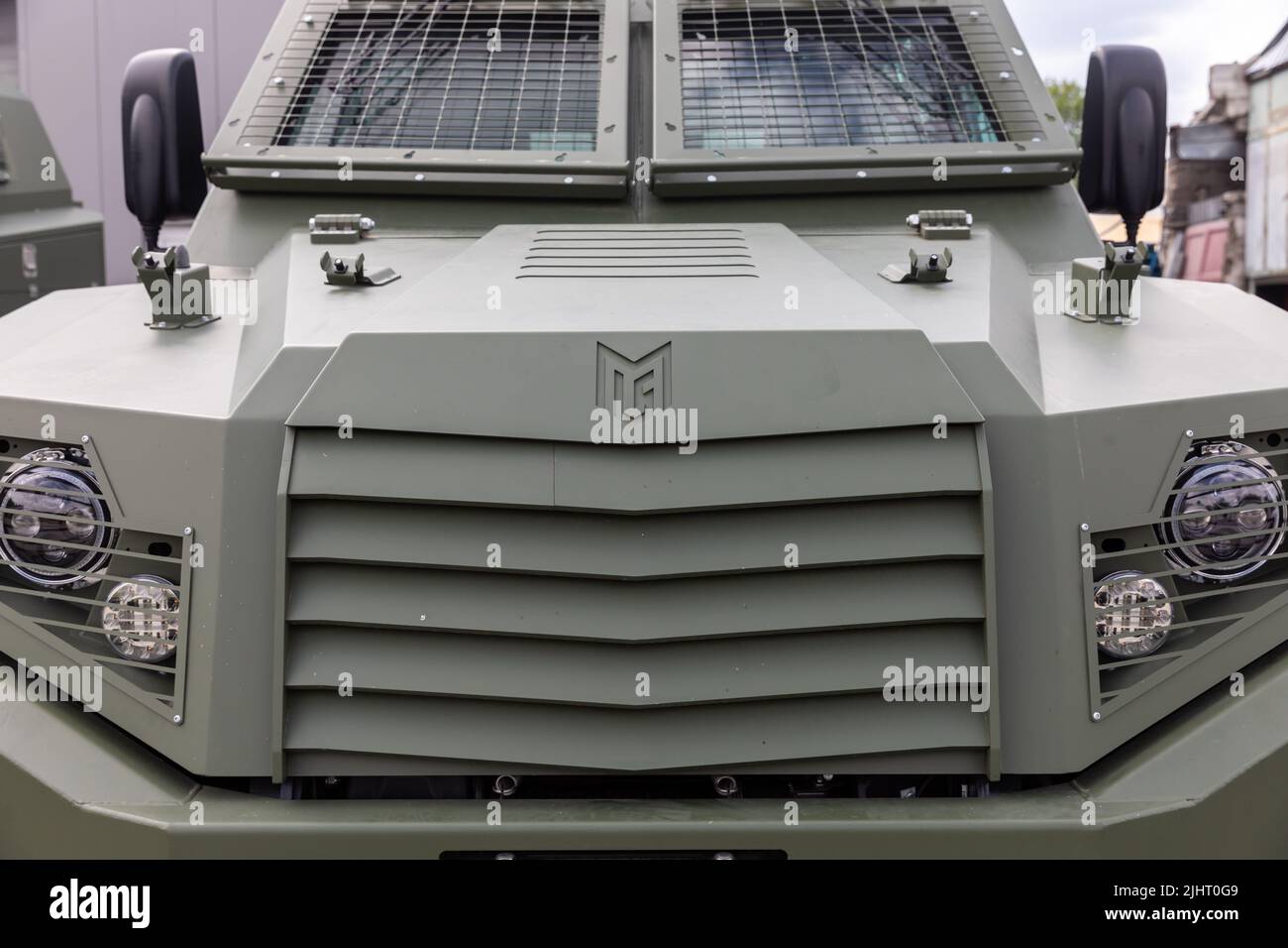 One of the 11 new Italianmade MLS SHIELD armoured vehicles that will be delivered to the