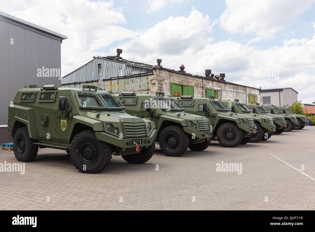 The 11 new Italianmade MLS SHIELD armoured vehicles that will be delivered to the Airborne