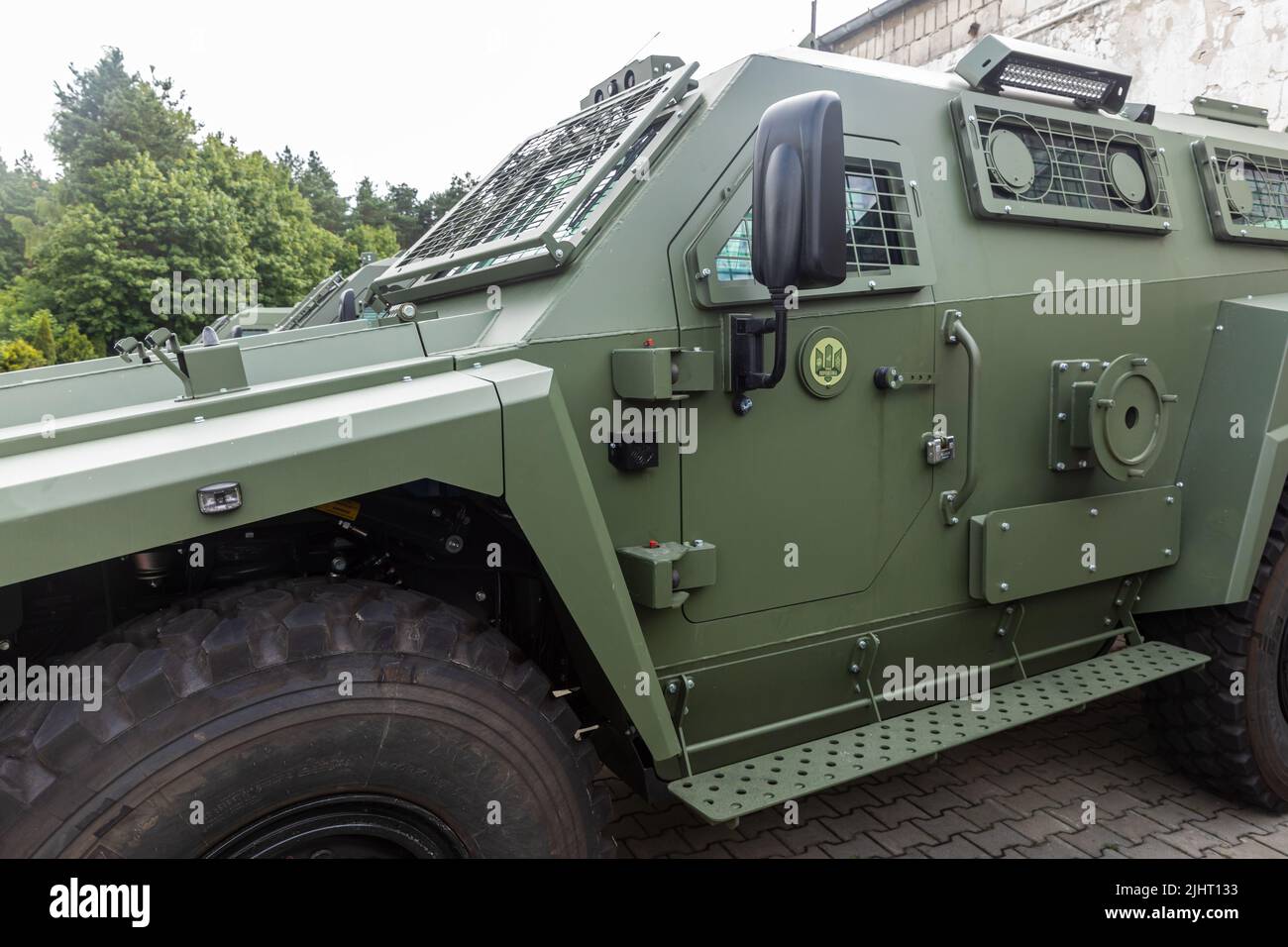 One of the 11 new Italianmade MLS SHIELD armoured vehicles that will be delivered to the