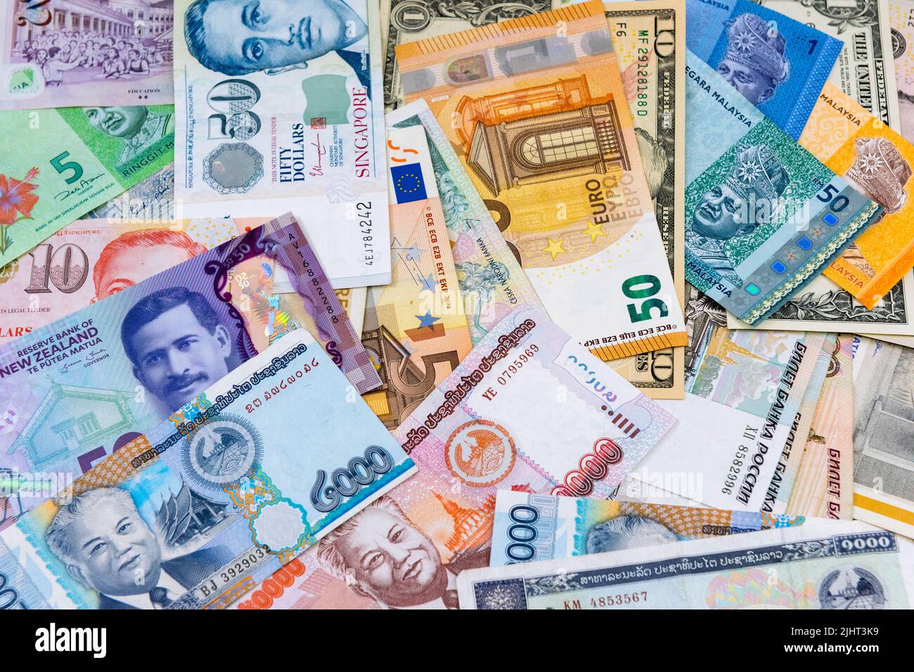 Different countries banknote currency collection Stock Photo Alamy