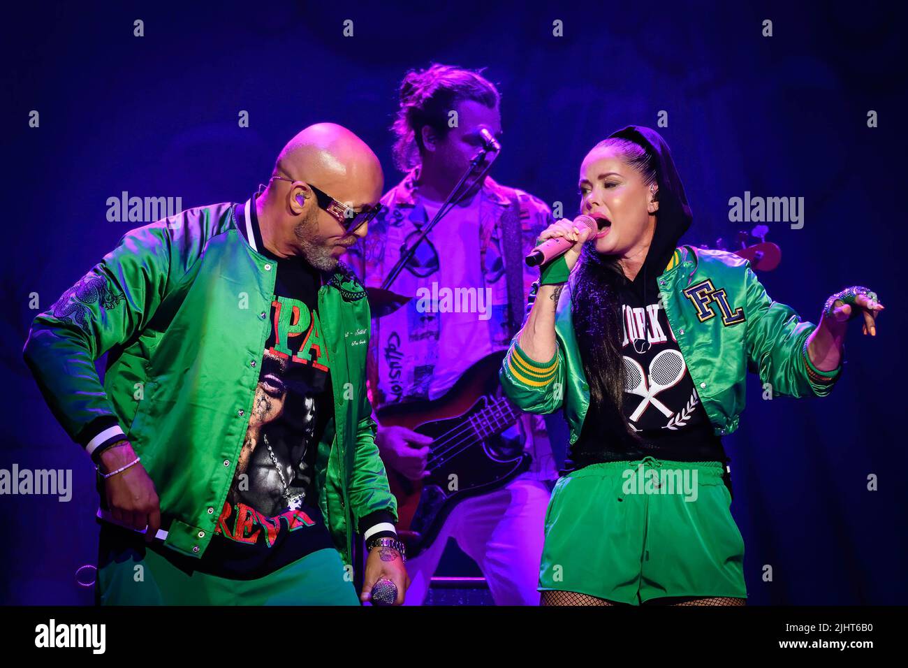 René Dif and Lene Nystrøm lead singers of Danish-Norwegian Europop ...