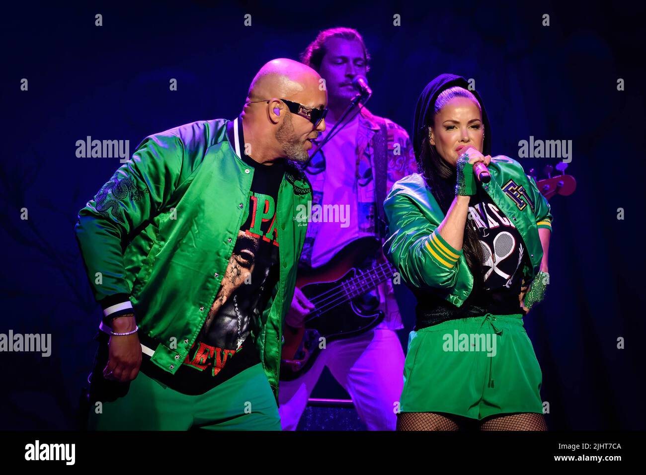 René Dif and Lene Nystrøm lead singers of Danish-Norwegian Europop ...