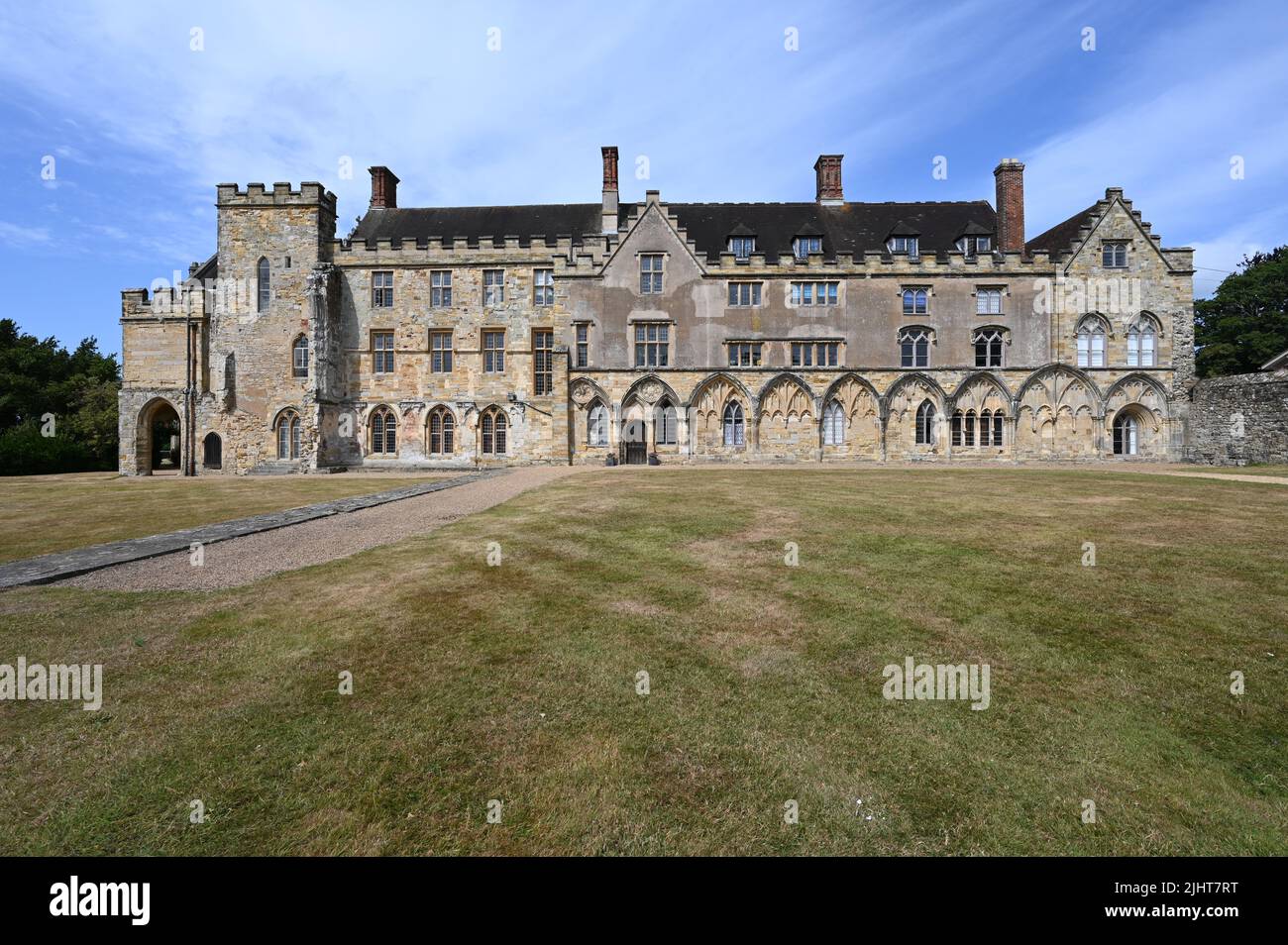 Battle, East Sussex, UKJuly 20 2022 Abbots hall at Battle Abbey in