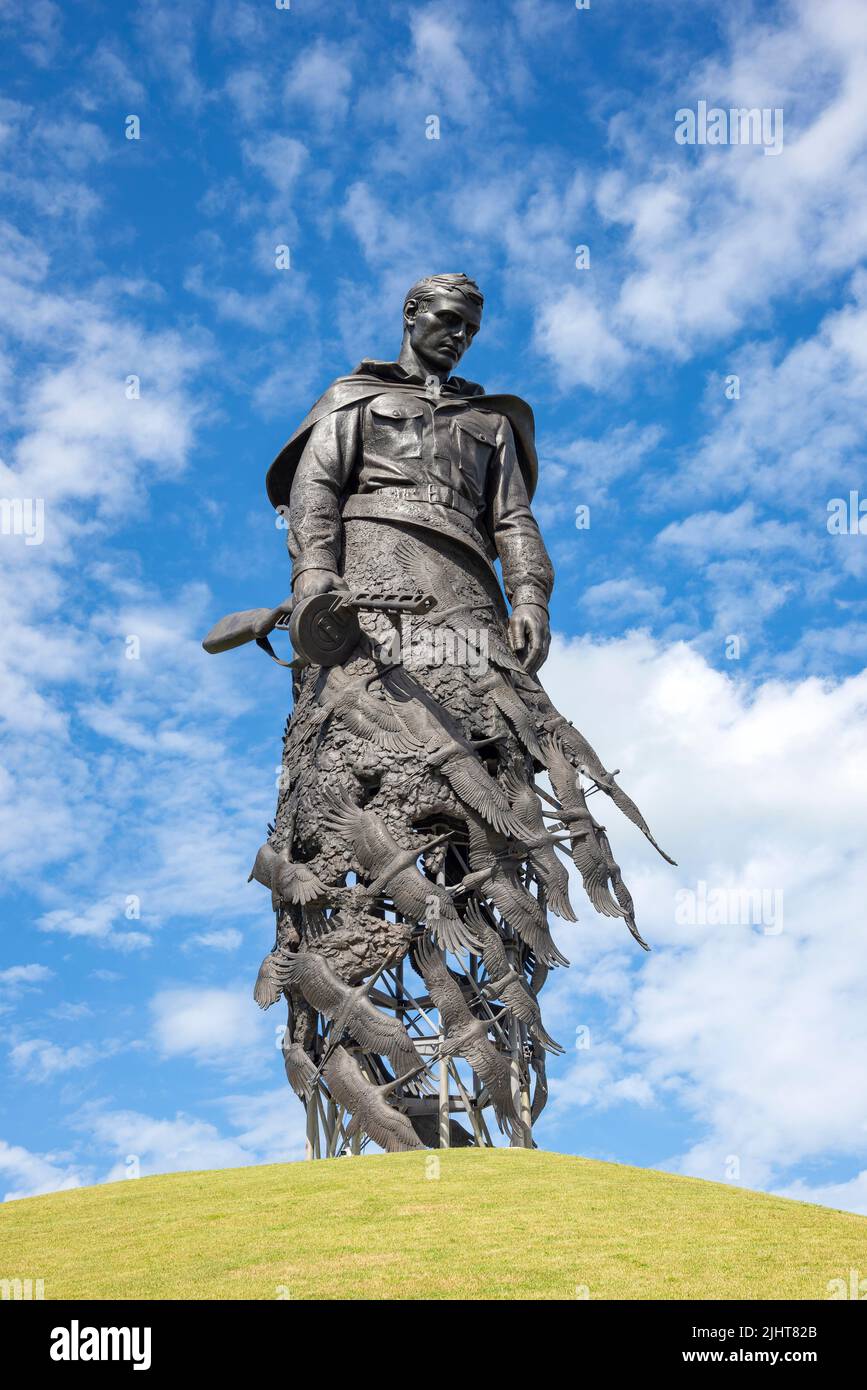 RZHEV, RUSSIA - JULY 15, 2022: Memorial to Soviet soldiers (Rzhev memorial) who died during the Great Patriotic War Stock Photo