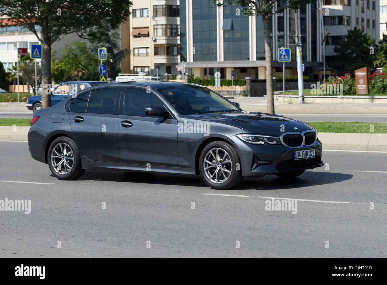 ISTANBUL, TURKEY - JULY 11, 2022: BMW 520 is a range of executive cars manufactured by German automaker BMW in various engine and body configurations. Stock Photo