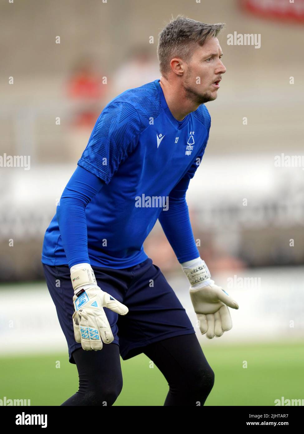 Nottingham Forest goalkeeper Wayne Hennessey during a pre-season friendly match at the Pirelli Stadium, Burton upon Trent. Picture date: Wednesday July 20, 2022. Stock Photo