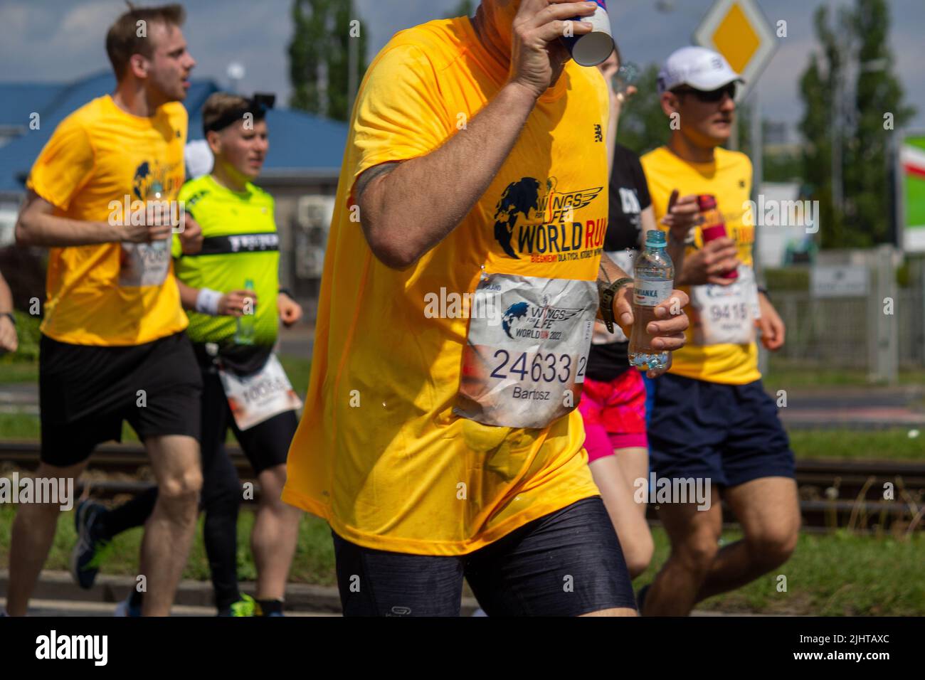 The participants of the 2022 Wings for Life World Run in Poznan, Poland